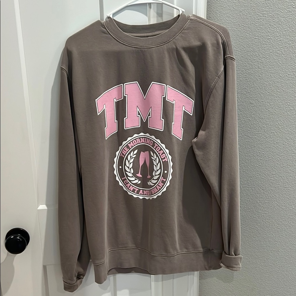 Retro The Morning Toast TMT The Toast Podcast Graphic Sweatshirt